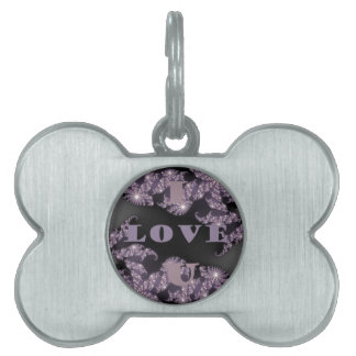 Celestial Sentiments I Love You Galactische Groet Huisdieren Naamplaatje