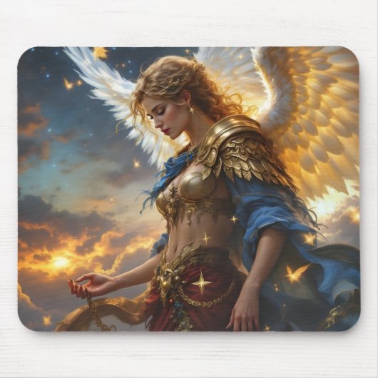 Celestial Sentinel – Engel van de Dageraad en Godd Muismat (Voorkant)