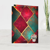 Celestial Serenity: Moonlit Meadow Folie Feestdagenkaart (Achterkant)