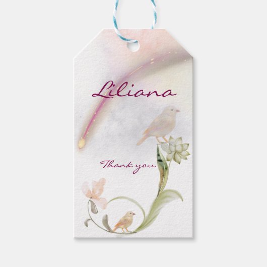 Celestial shooting star gift label cadeaulabel (Voorkant)