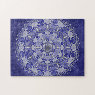 Celestial Silver Triple Moon Goddess Mandala Legpuzzel
