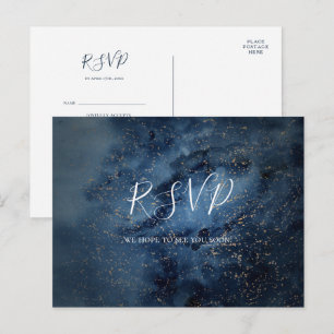 Celestial Sky   Keuze uit Gold Menu RSVP-Briefkaar