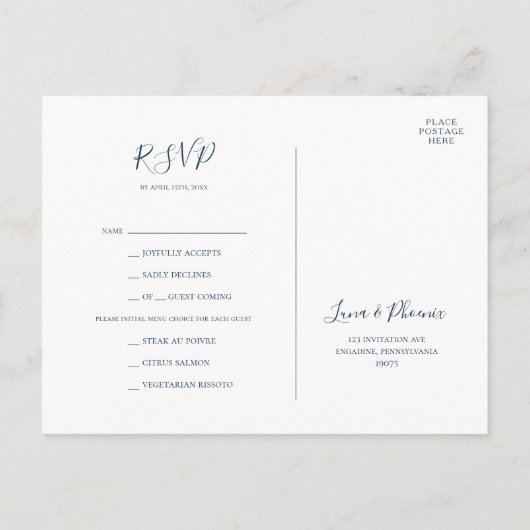 Celestial Sky | Keuze uit het Silver Menu RSVP-Bri (Achterkant)