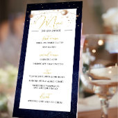 Celestial Sky Maan Sterren Moderne Elegante Bruilo Programma