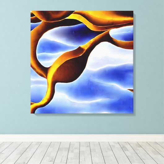 Celestial Smelting Canopy Canvas Afdruk (Insitu (Houten vloer))