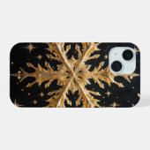 Celestial Snowflake Golden Glam Phone Case (Verso Horizontal)