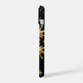 Celestial Snowflake Golden Glam Phone Case iPhone 15 Hoesje (Linkerkant)