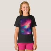 Celestial Sparkle Girls' Star T-shirt (Voorkant volledig)