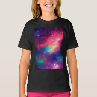 Celestial Sparkle Girls' Star T-shirt