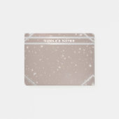 Celestial Sparkle Glam Trendy Modern Personalized Post-it® Notes (Voorkant)