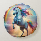 Celestial Spectrum: De boog van de regenboog Eenho Rond Kussen (Achterkant)