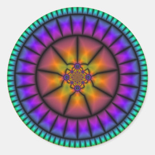 Celestial Sphere Mozaïek Ronde Sticker