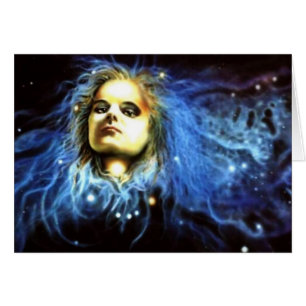 Celestial Spirit blanco notelet/kaart