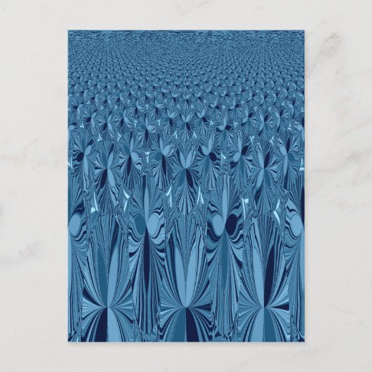 Celestial Splendor: iriserend blauw Roos ontwerp Briefkaart (Voorkant)