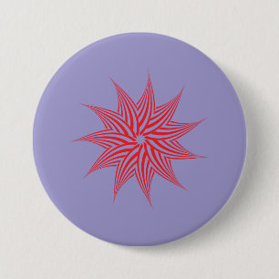 Celestial Star Buttonnen – Shining Emblem Patches Ronde Button 7,6 Cm