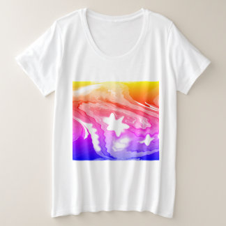 Celestial star fashion trendy pretty grote maat t-shirt