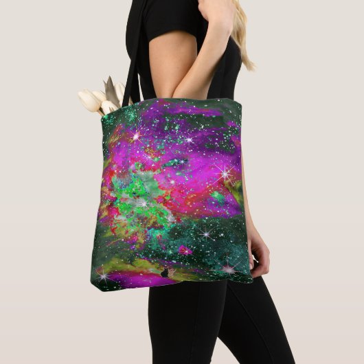 Celestial Star Field Canvas tas (Dichtbij)