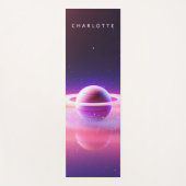 Celestial Star Space Roze Paarse gepersonaliseerde Yogamat (Voorkant)