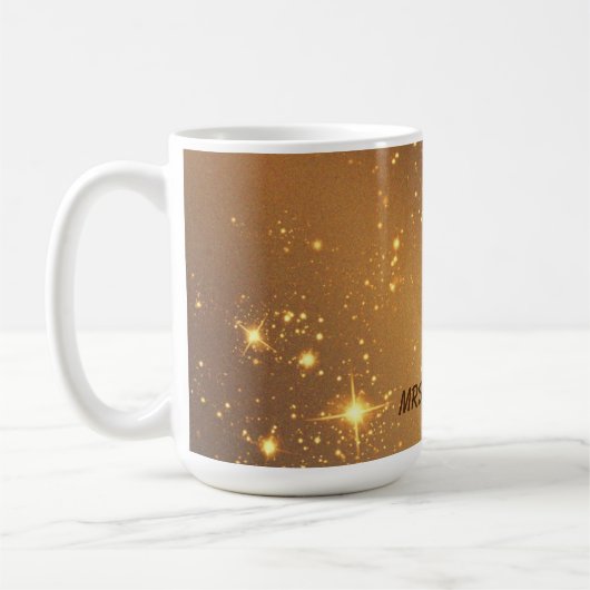 Celestial Star Universe gepersonaliseerd Koffiemok (Links)