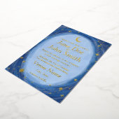 Celestial starry bruiloft nodigartsy folie inv uitnodiging (Gedraaid)