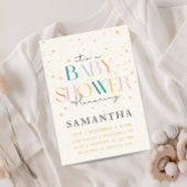 Celestial Starry Sky  Baby shower Kaart