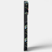 Celestial Stars Night Sky Floral Moth | Monogram Case-Mate iPhone Case (Achterkant / Rechts)