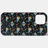 Celestial Stars Night Sky Floral Moth | Monogram Case-Mate iPhone Case (Achterkant (horizontaal))