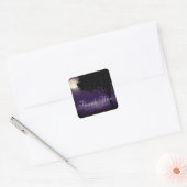 Celestial Sterrennacht String Lights Hartelijk dan Vierkante Sticker (Envelop)
