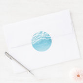 Celestial String Lights Blue Rustic Favor Stickers (Envelop)