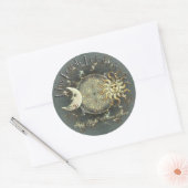 Celestial Sun and Moon Bookplate Stickers (Envelop)