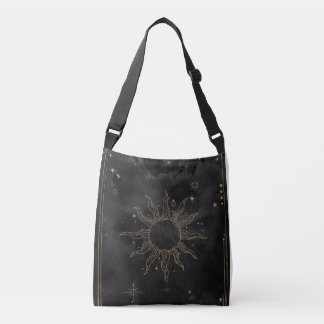 Celestial Sun and Moon Crossbody Tas