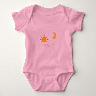 Celestial Sun and Moon Horizon Minimalist Art Romper