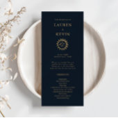 Celestial Sun and Moon Wedding Ceremony Programme