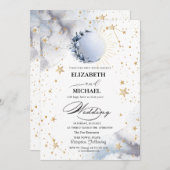 Celestial Sun, Blauwe Maan, Sterren Script Kaart (Voorkant / Achterkant)