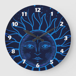 Celestial Sun clock with numbers Grote Klok