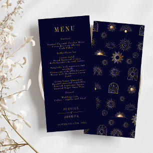 Celestial Sun Crescent Moon Gouden Marine Menu