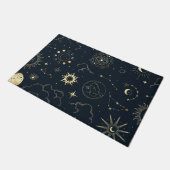 Celestial Sun en Moon Mystical Deurmat (Schuin)