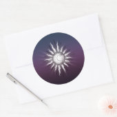 Celestial Sun en Moon Ronde Sticker (Envelop)