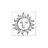 Celestial Sun Face Summer Journalbooking Rubberstempel (Afrduk)