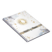 Celestial Sun, maan, sterren Notitieboek (Rechterzijde)