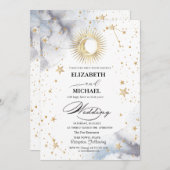 Celestial Sun, Maan, Sterren Script Kaart (Voorkant / Achterkant)