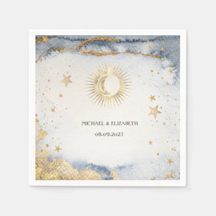 Celestial Sun, maan, sterren Servet