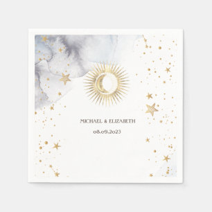 Celestial Sun, maan, sterren Servet