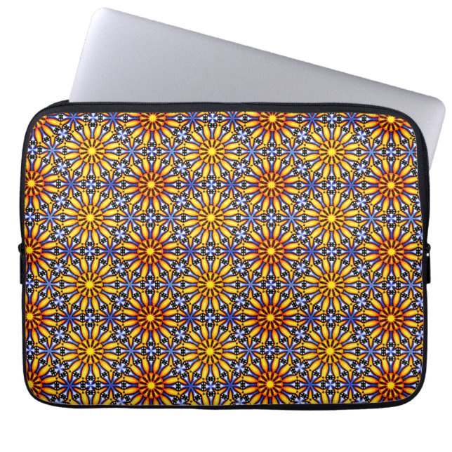 Celestial Sun Mandala Laptop Sleeve (Voorkant)