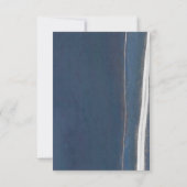 Celestial Sun & Moon Blue Agate Wedding RSVP (Achterkant)