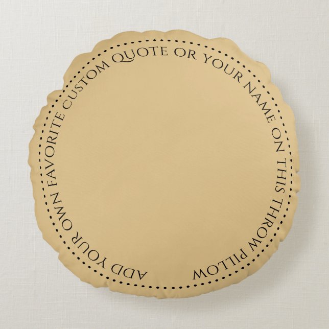 Celestial Sun Moon Custom Quote Rond Kussen (Voorkant)