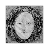 Celestial Sun Moon Jung Faces Maureen Girard Rubberstempel (Afrduk)