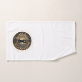 Celestial Sun Moon Stars gepersonaliseerd Bad Handdoek (Handdoek)