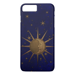 Celestial Sun Moon Stars Night Sky Eclipse iPhone 8 Plus / 7 Plus Hoesje