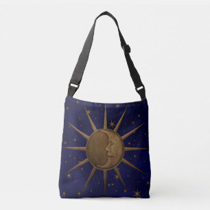 Celestial Sun Moon Sterrennacht Crossbody Tas